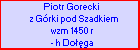 Piotr Gorecki z Grki pod Szadkiem