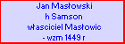 Jan Masowski h Samson