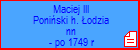 Maciej III Poniski h. odzia