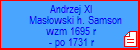 Andrzej XI Masowski h. Samson