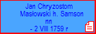 Jan Chryzostom Masowski h. Samson