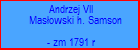 Andrzej VII Masowski h. Samson